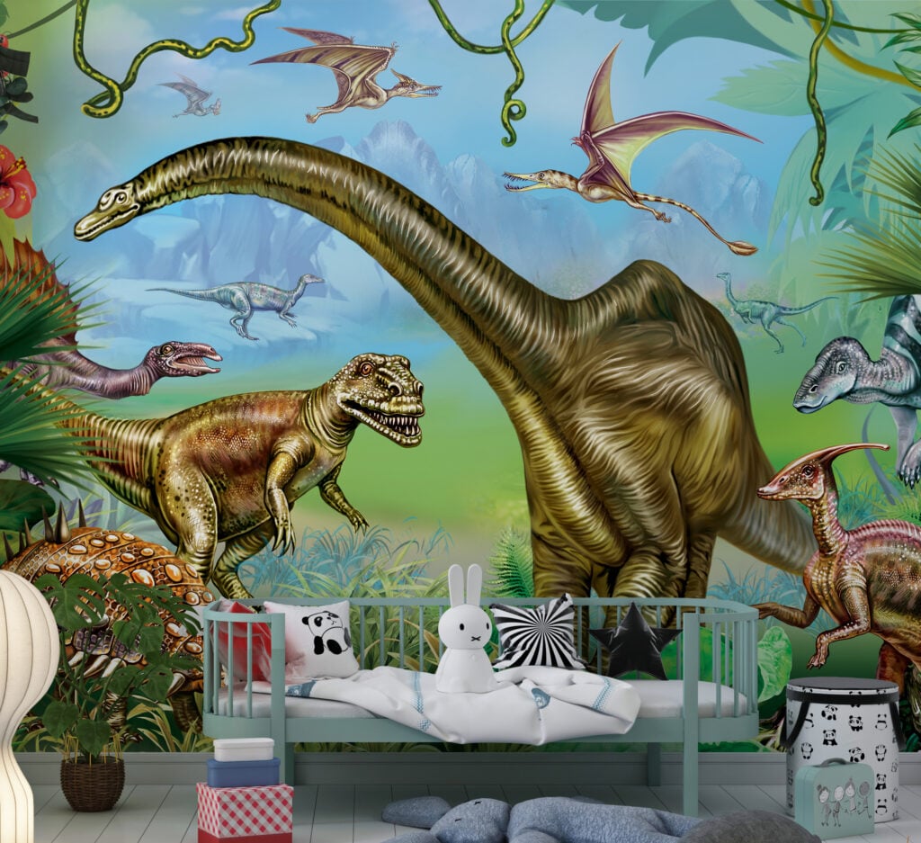 Dinosaur World Wallpaper for Kids Room