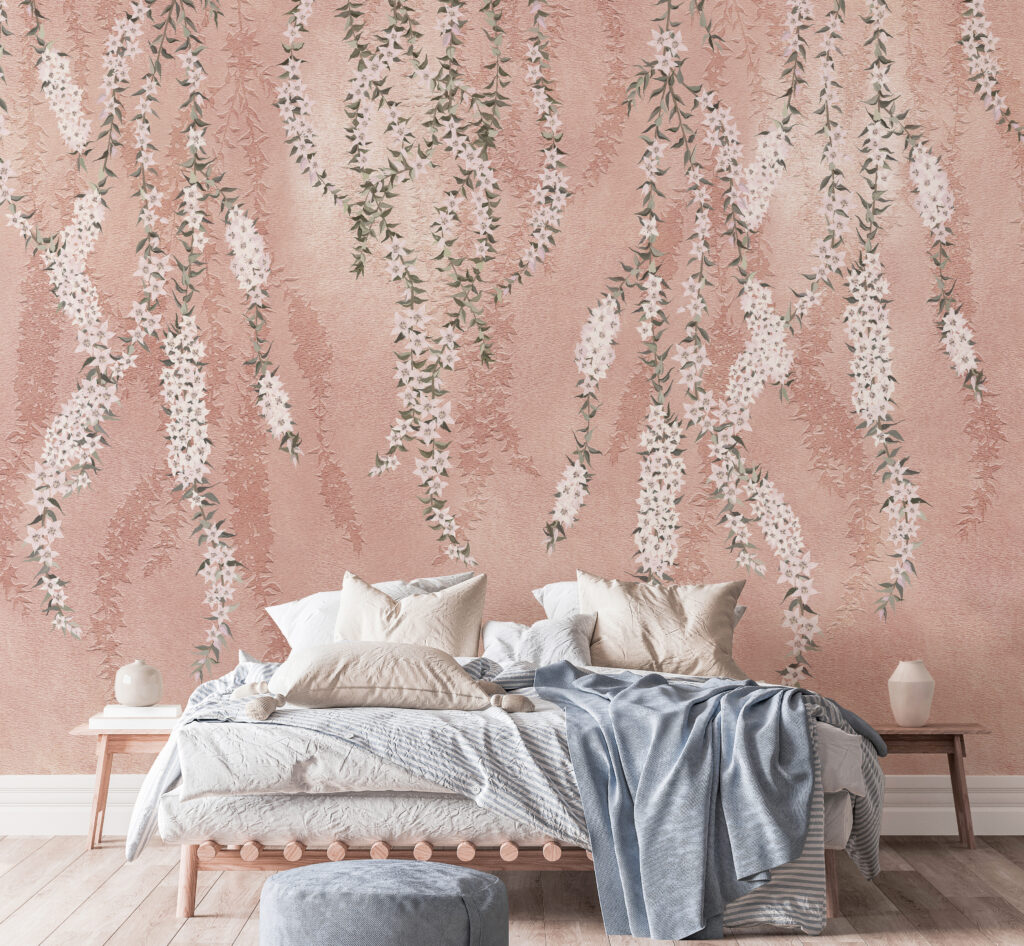 Flower trendy design wallpaper murals