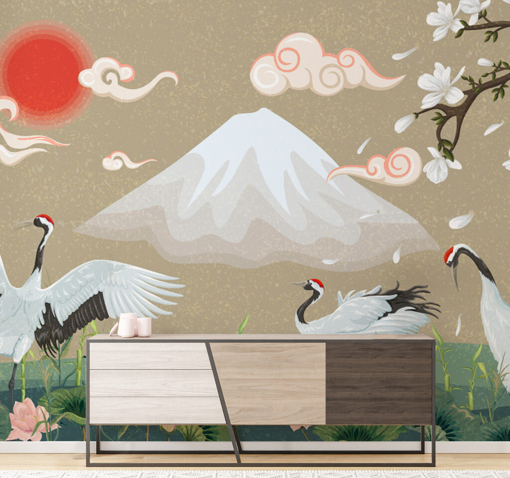 Spring Time Mountainous Wallpaper Mural