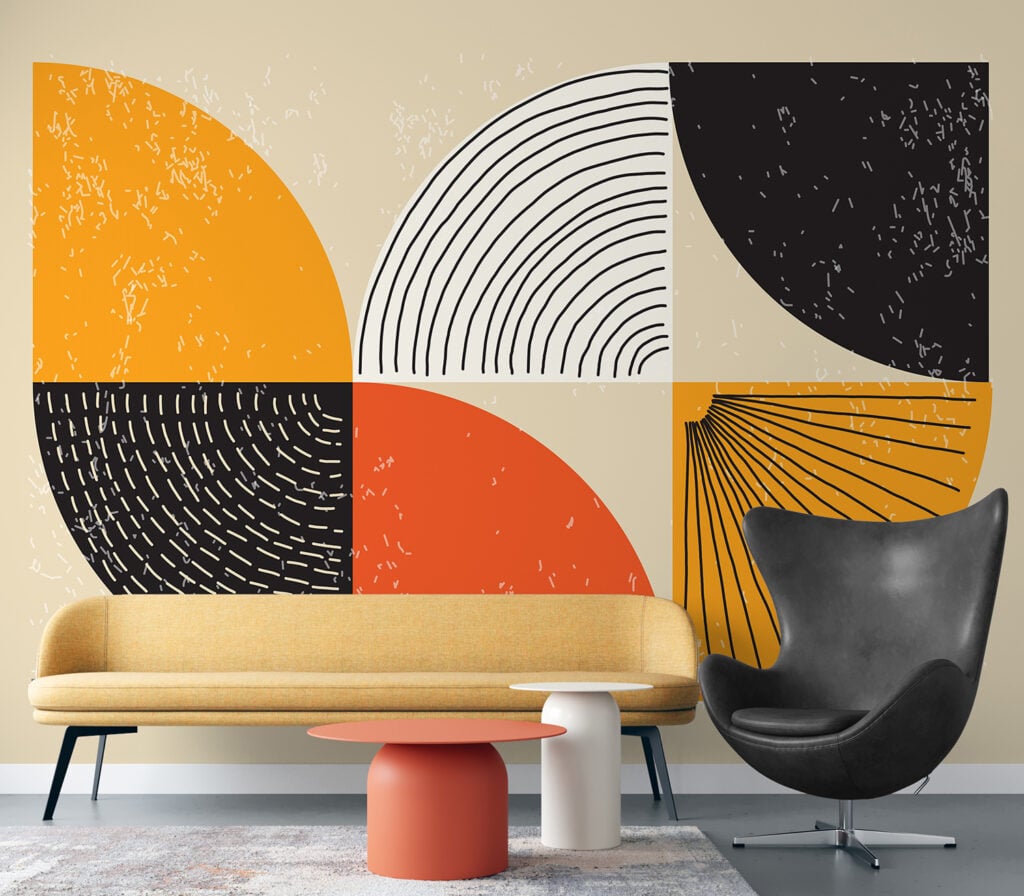 Colorful Art Deco Wall Mural