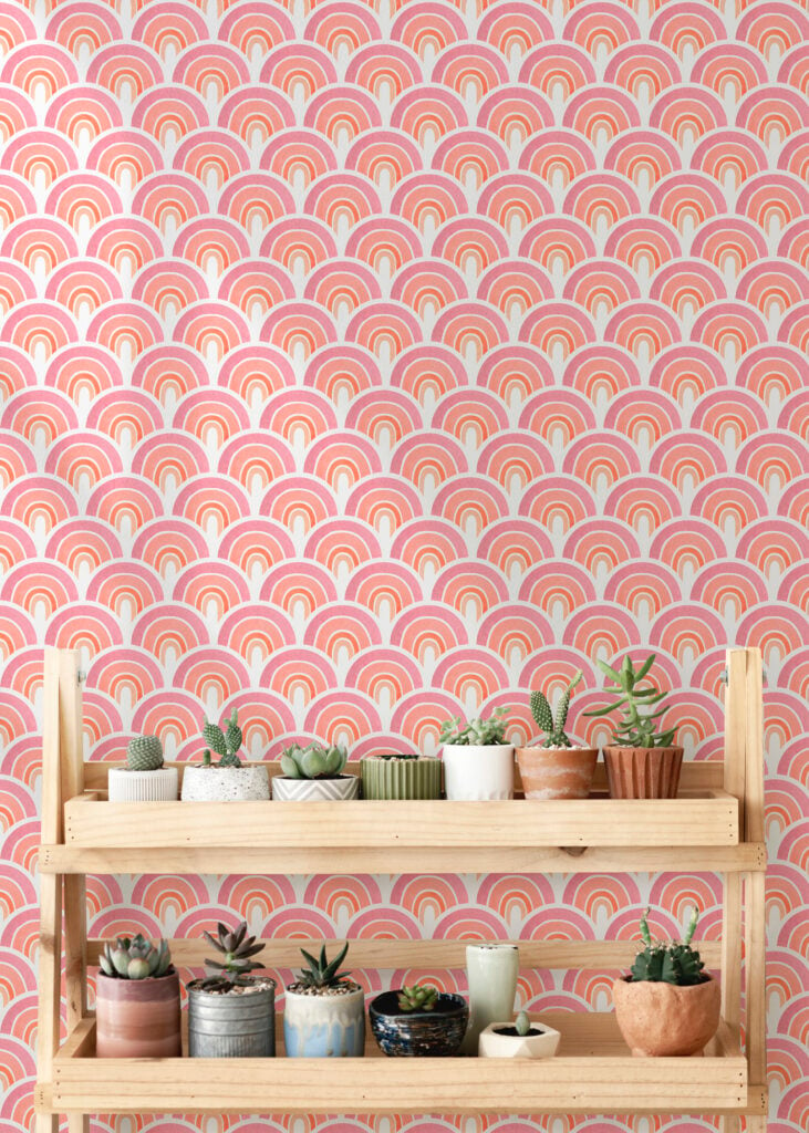 Geometric wallpaper murals