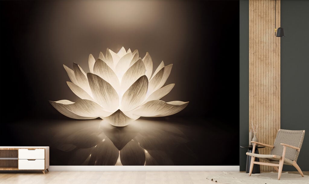 Abstract Lotus Flower Wallpaper