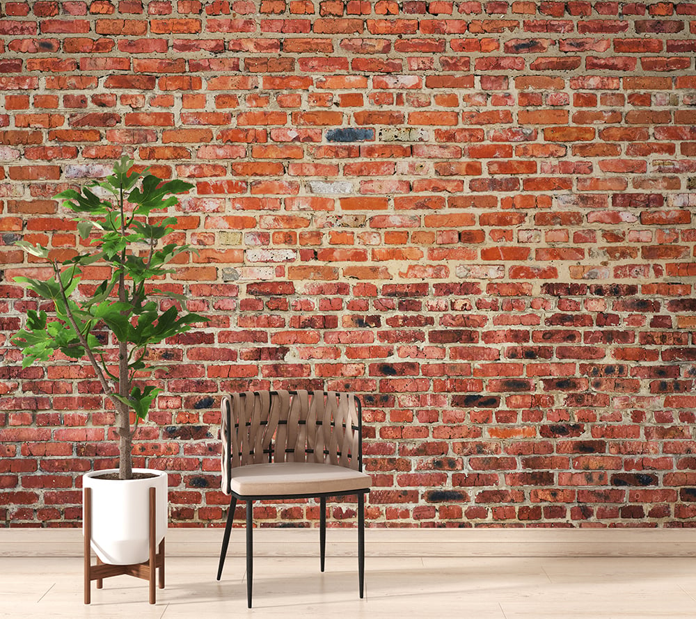 Old Red Brick Texture Wallpaper