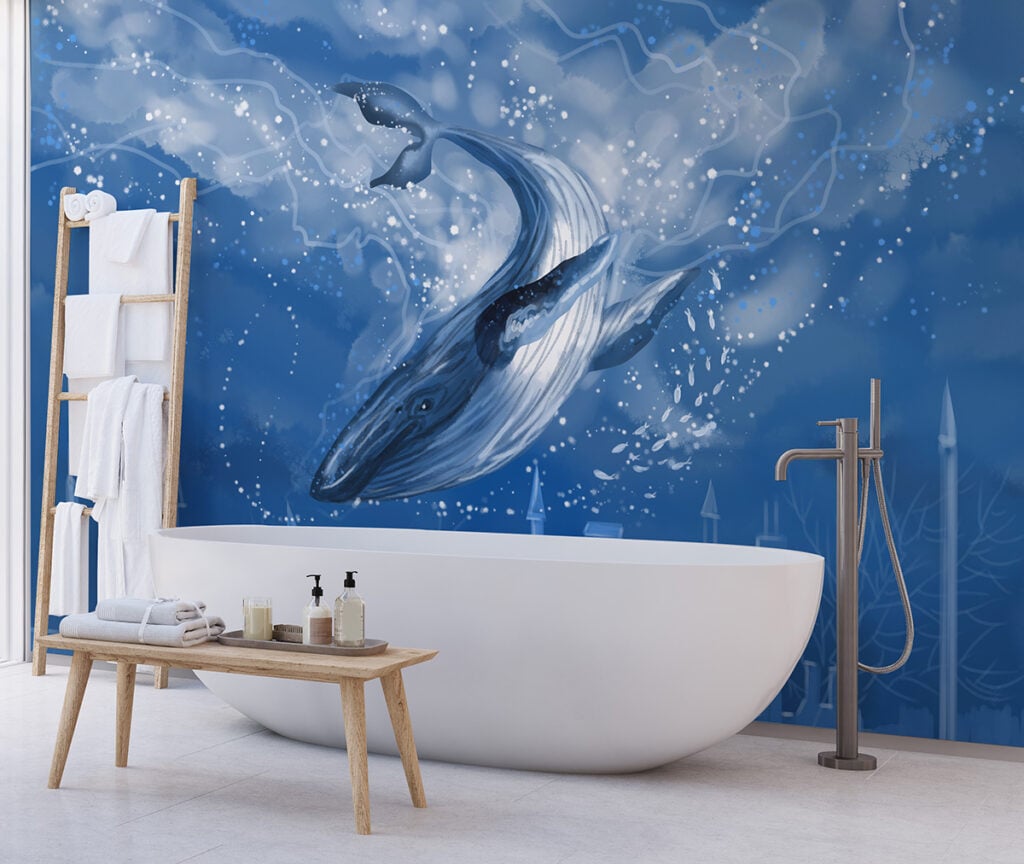 Underwater Wonder Dolphin Wall Coverings