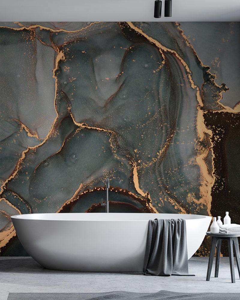 Gray Abstract Marble Luxury Wallpaper