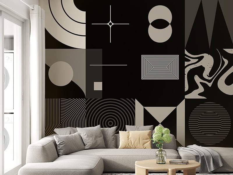 Geometric Elegance Wall Mural