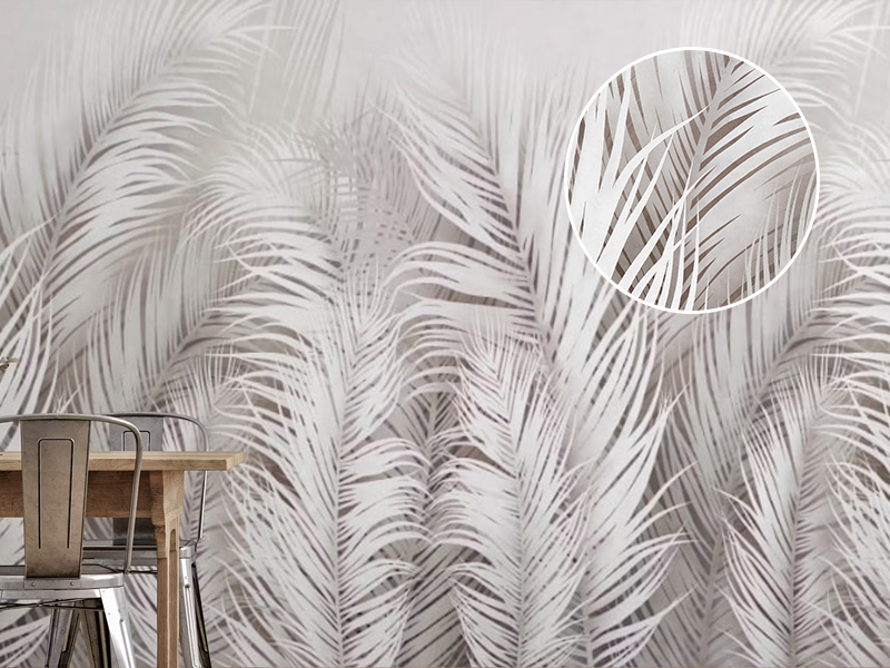 Seraphic Feather Array Wall Mural