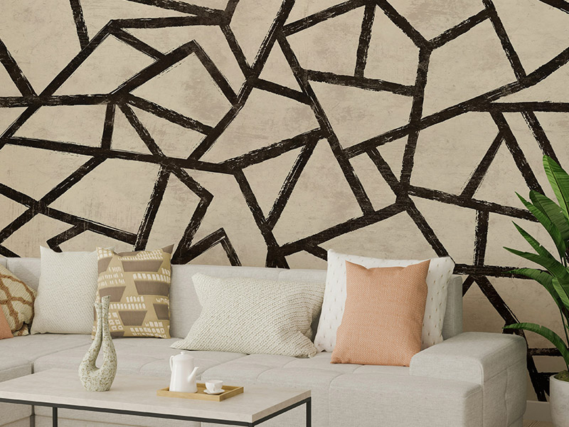 Geometric Pattern Wall Mural
